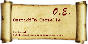 Osztián Esztella névjegykártya